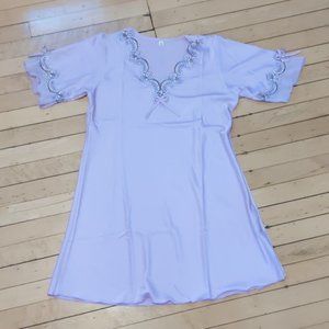 Vintage Short-Sleeve Nightgown